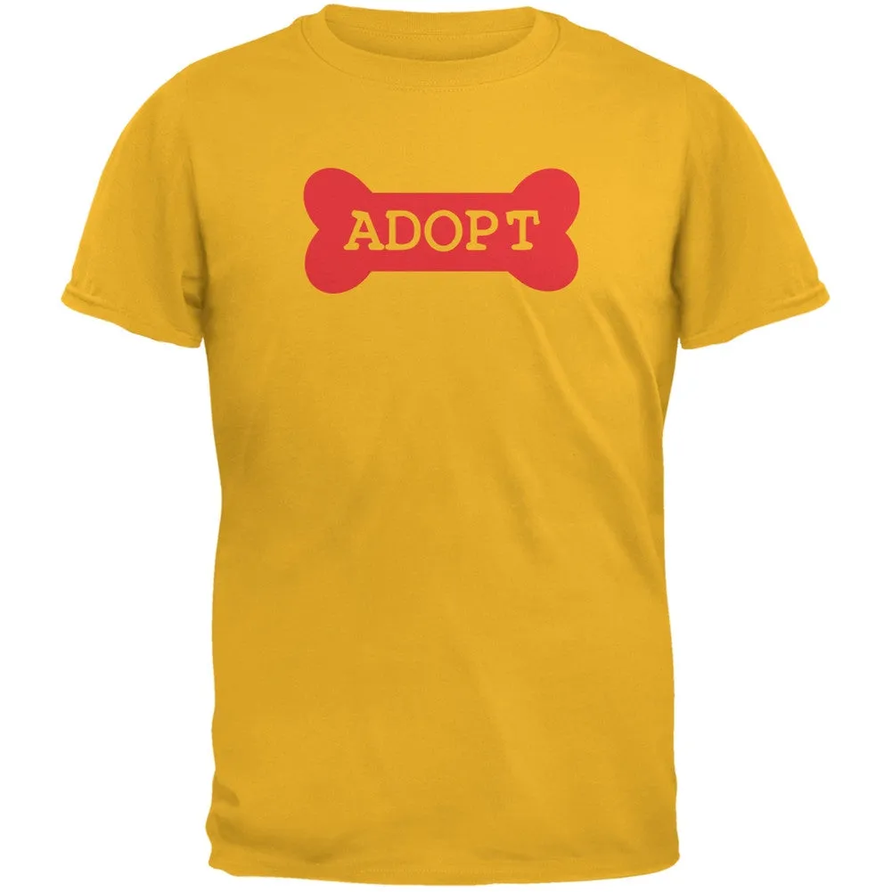 Adopt Bone Black Adult T-Shirt