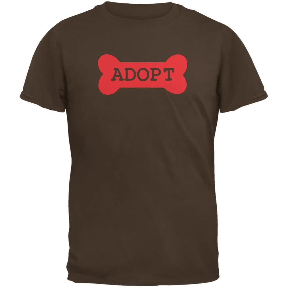 Adopt Bone Black Adult T-Shirt