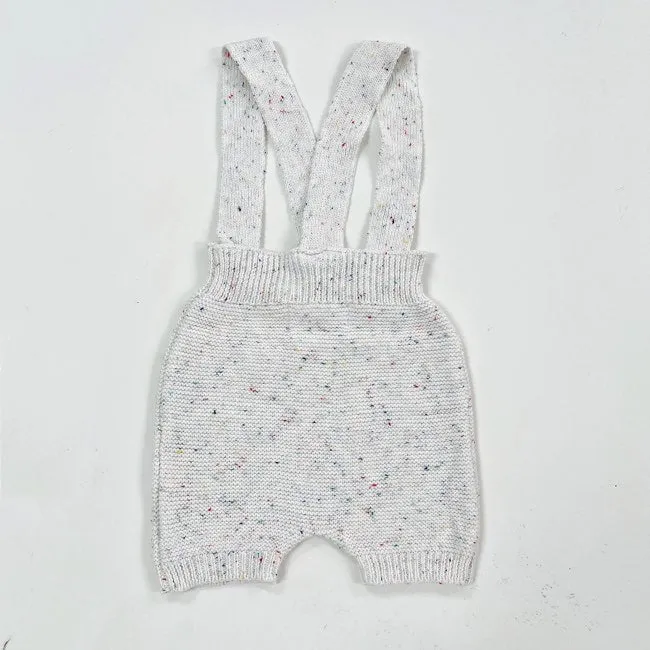 Adored Lennie Knit Overall Bloomers in Sugar Sprinkles