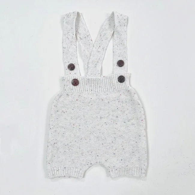 Adored Lennie Knit Overall Bloomers in Sugar Sprinkles