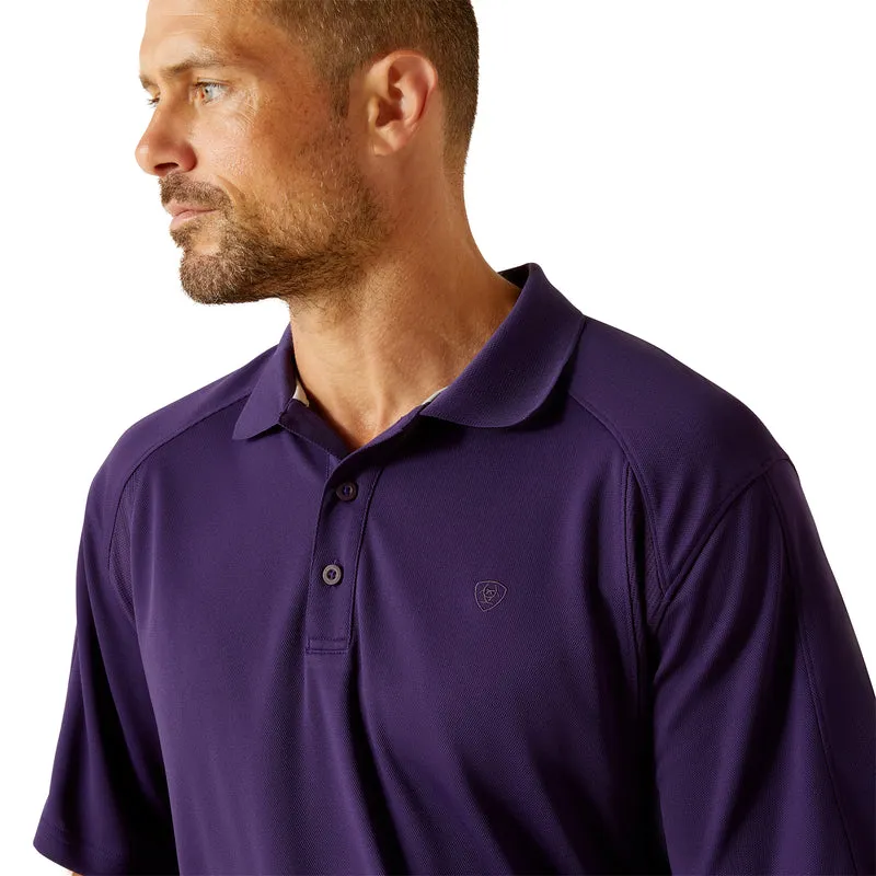 'Ariat' Men's AC Polo - Purplavy