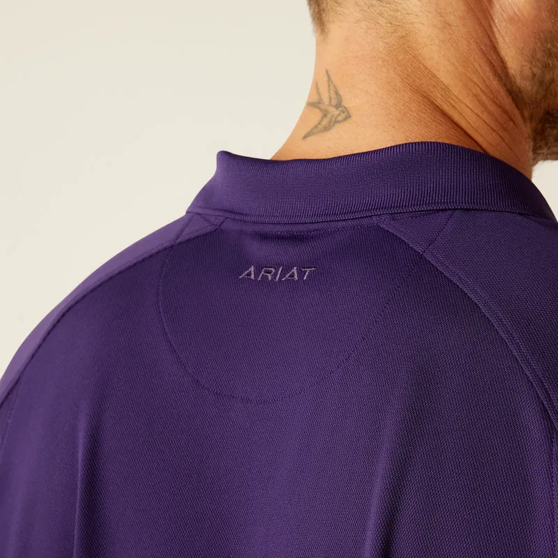 'Ariat' Men's AC Polo - Purplavy