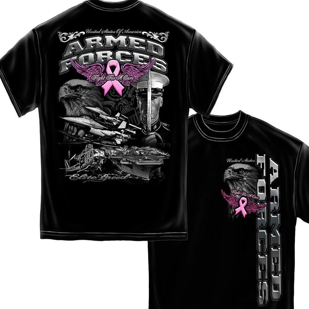 Armed Forces Elite Breed Breast Cancer Awareness T-Shirt