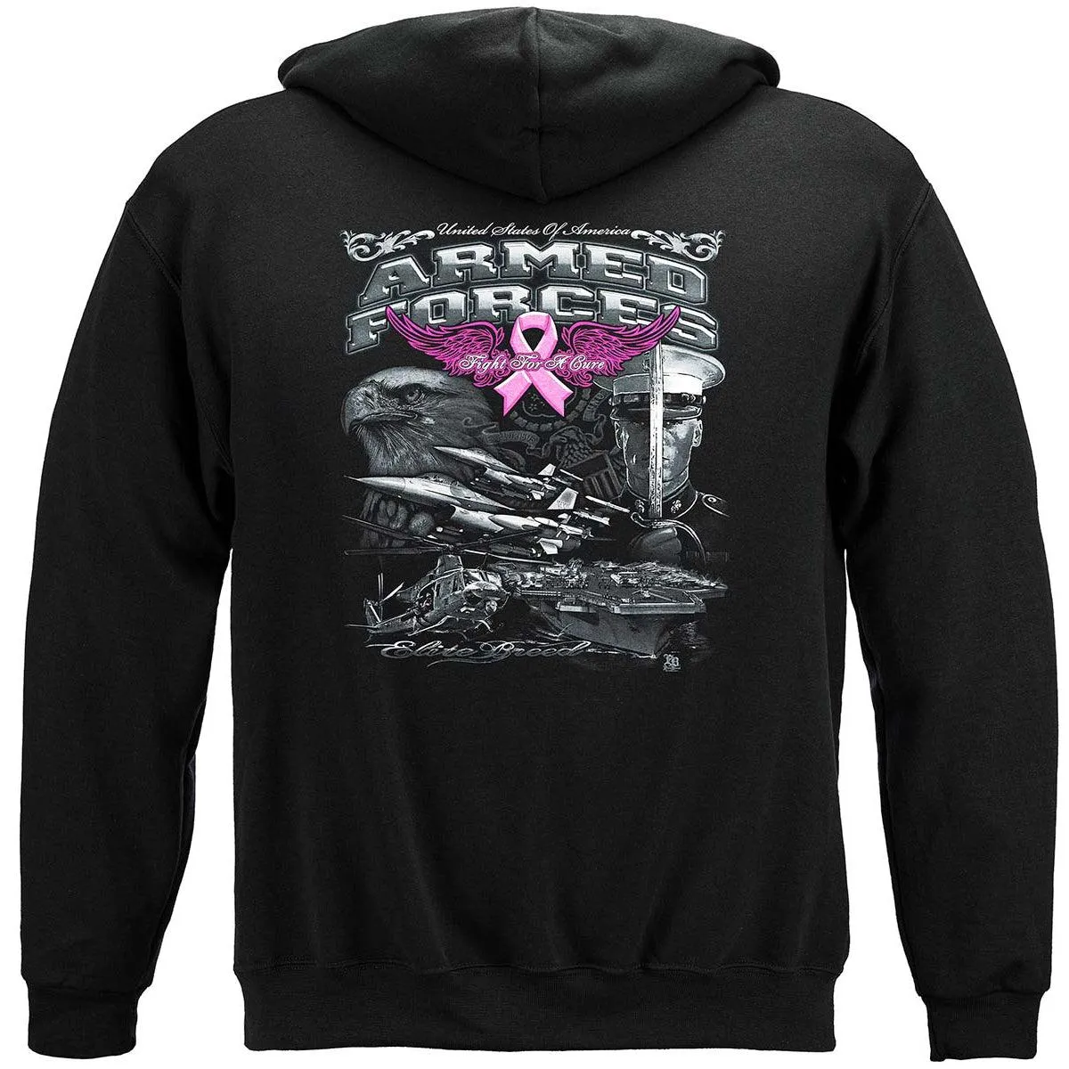 Armed Forces Elite Breed Breast Cancer Awareness T-Shirt