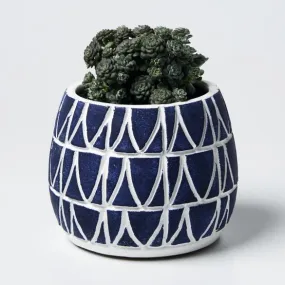 Blue Bunting Pot