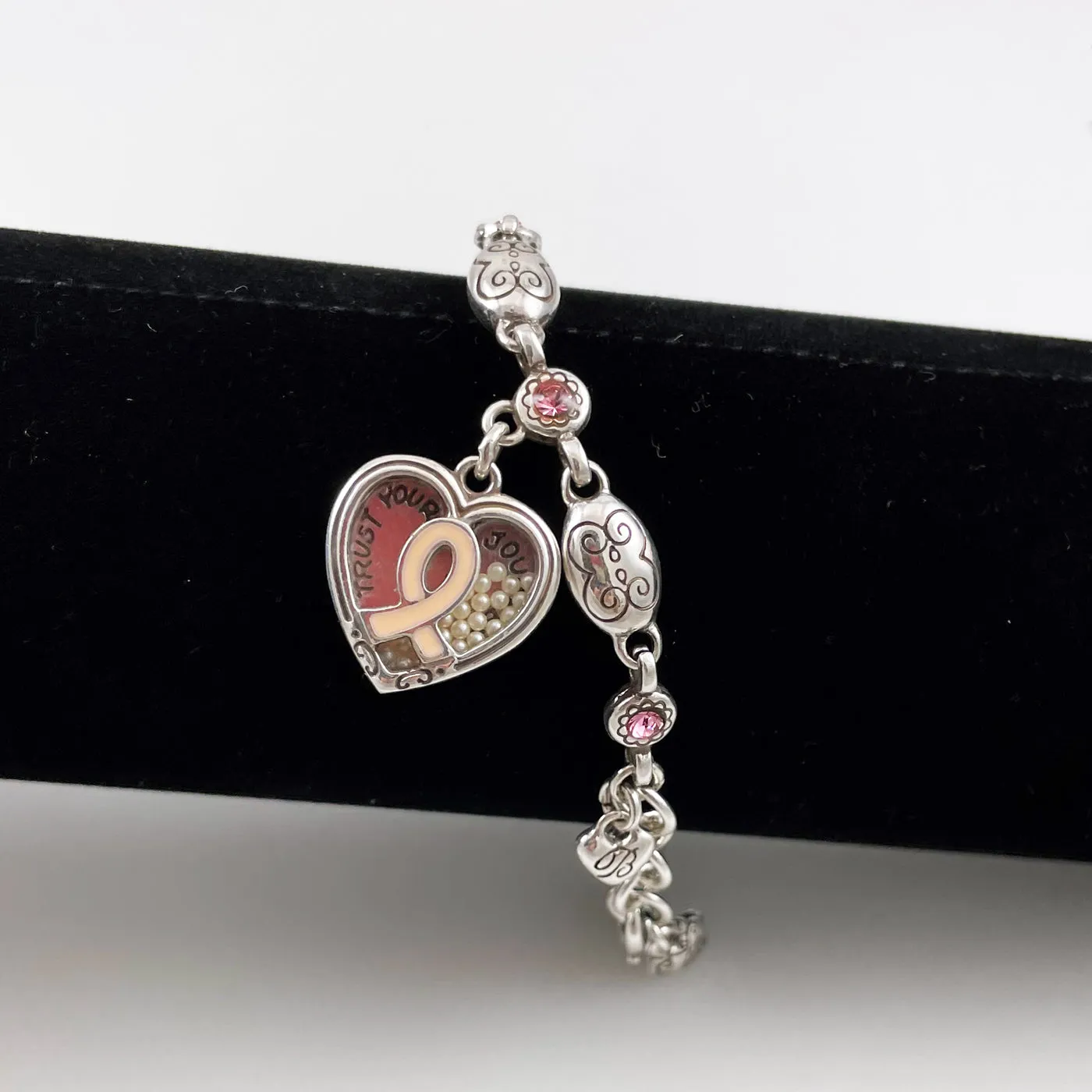 Brighton Trust Your Journey Heart Charm Bracelet