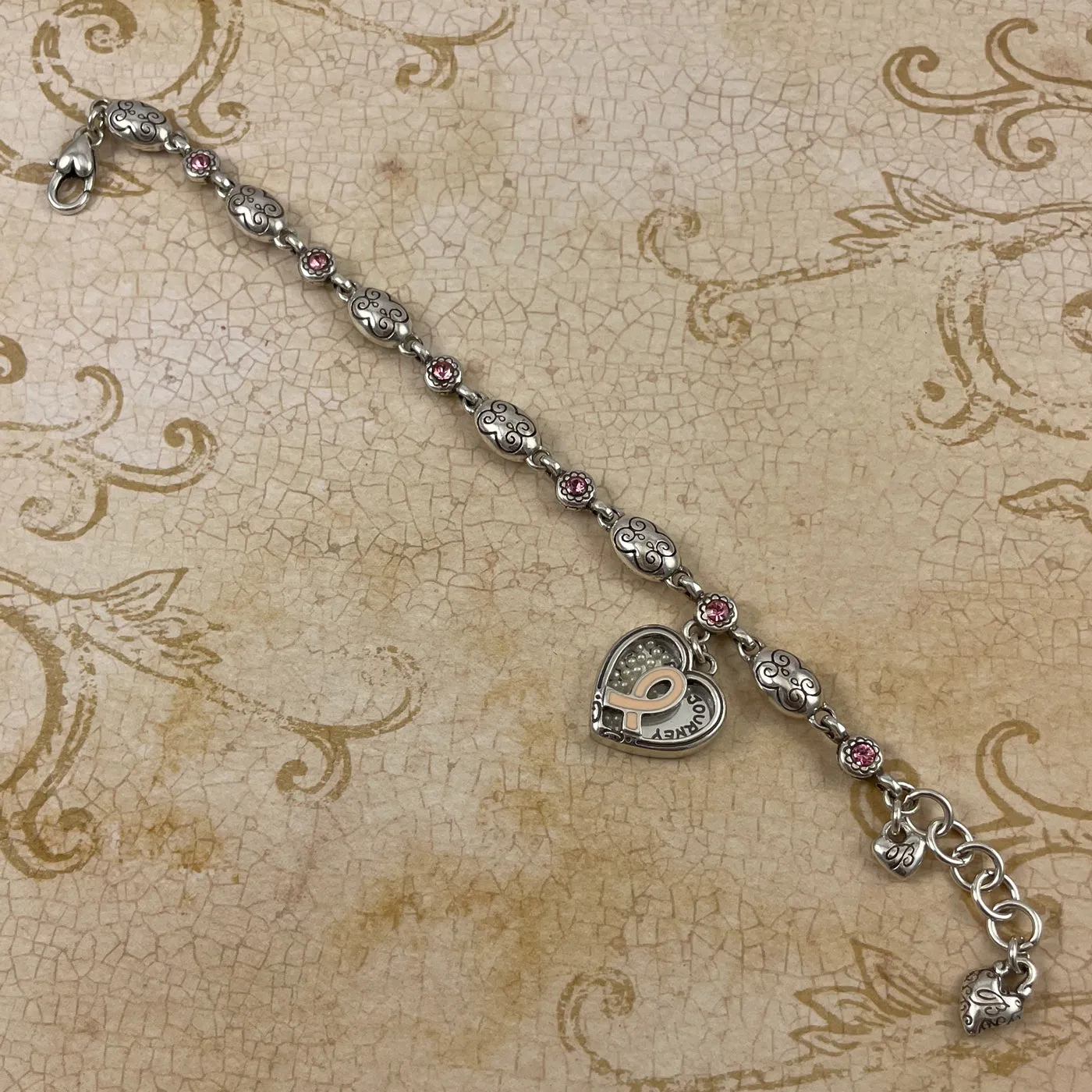 Brighton Trust Your Journey Heart Charm Bracelet