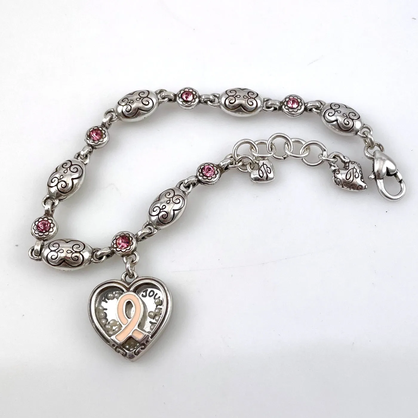 Brighton Trust Your Journey Heart Charm Bracelet