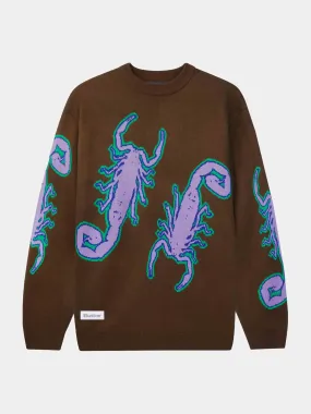 Butter Goods Scorpion Knitted Sweater - Brown