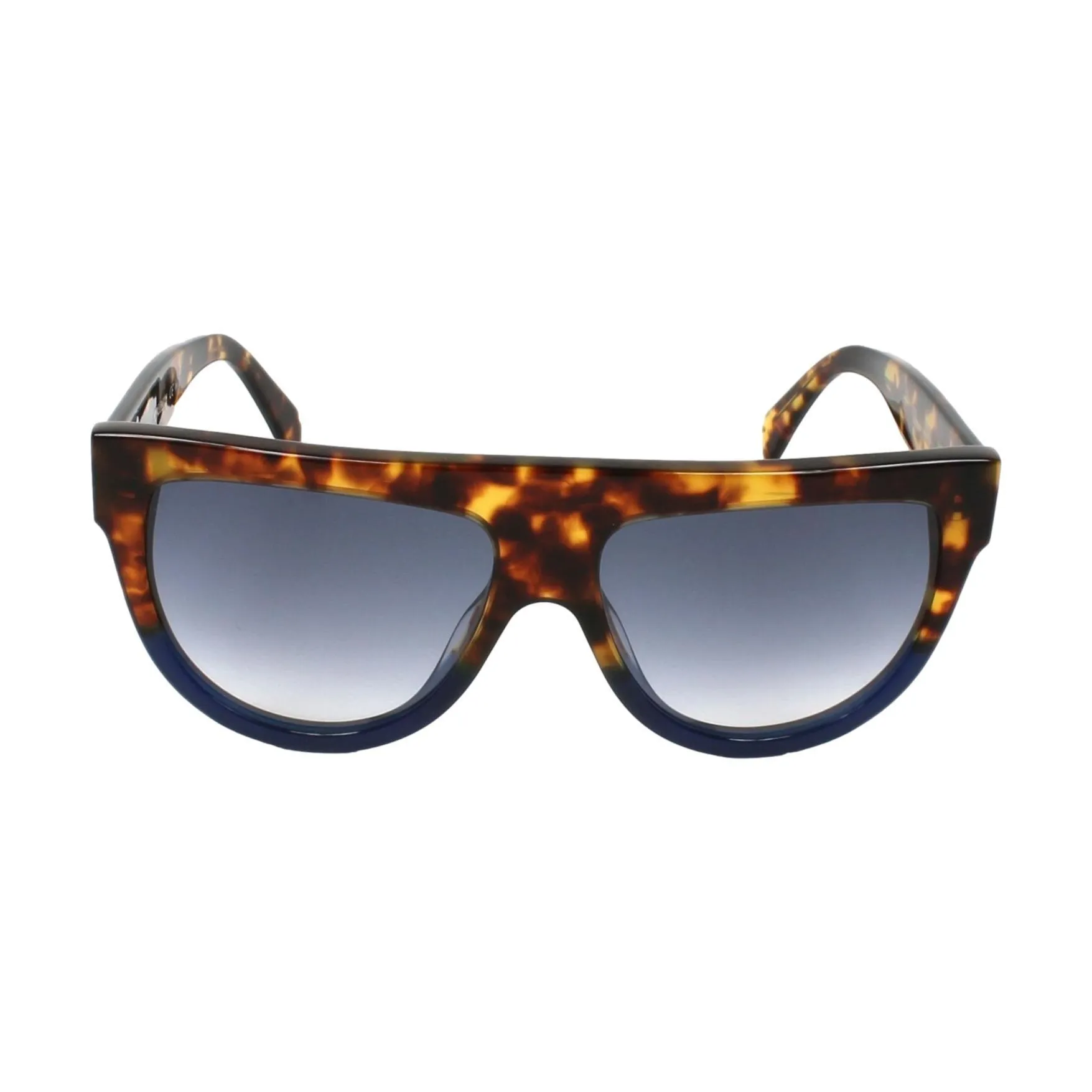 CELINE FLATTOP TWO TONE SHIELD SUNGLASSES