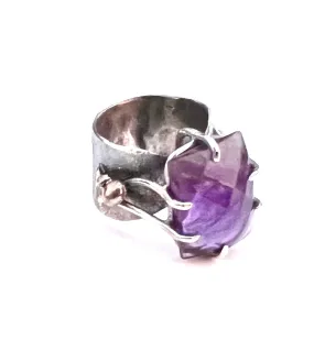 Chunky Amethyst Ring