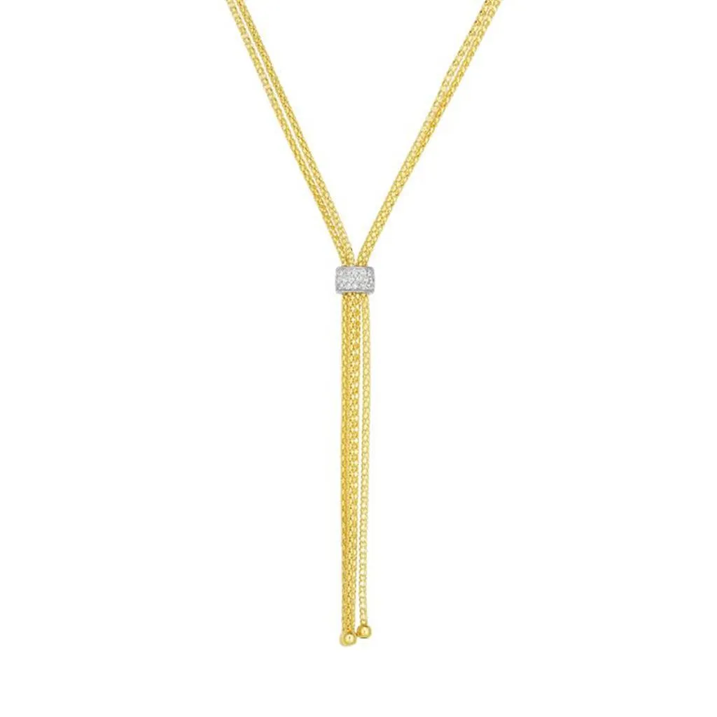 Clara by Martin Binder Diamond Lariat Necklace (0.08 ct. tw.)