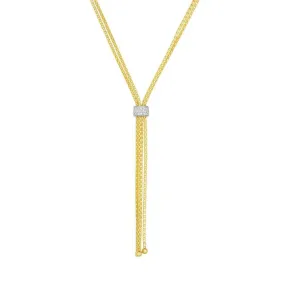 Clara by Martin Binder Diamond Lariat Necklace (0.08 ct. tw.)