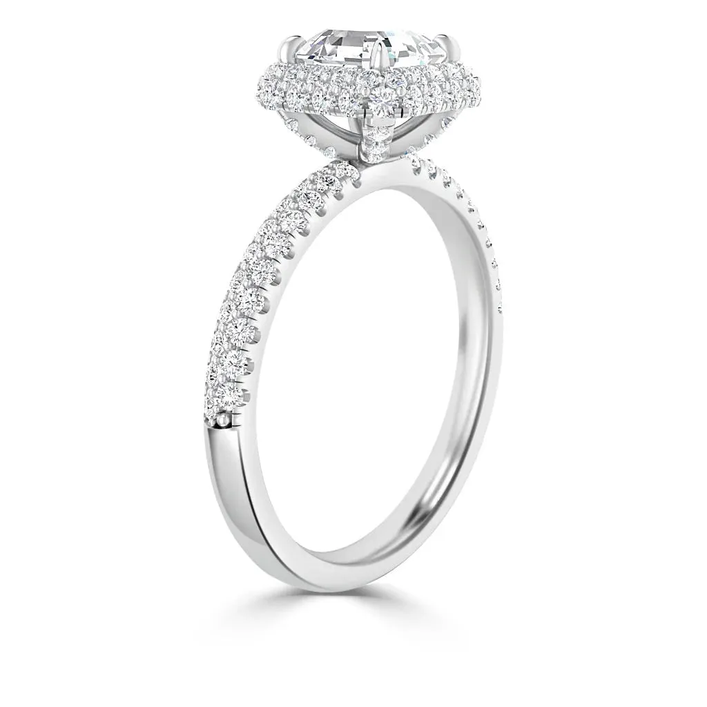 Claudia - 18ct White Gold - Asscher