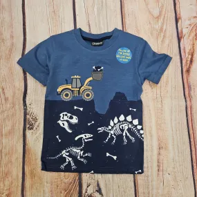 CR SPORTS BOYS DIG DINO BONES TEE