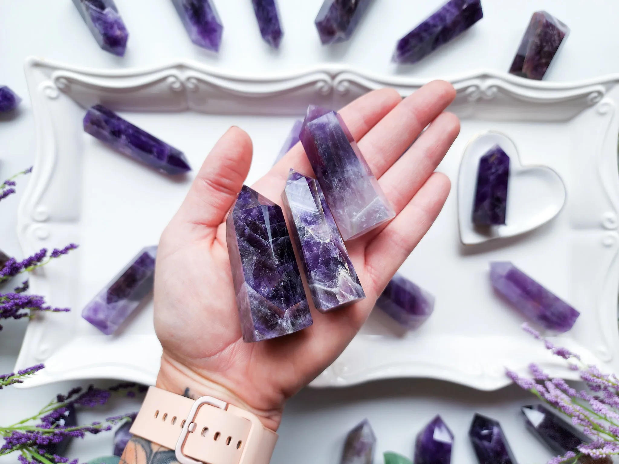 Dream (Chevron) Amethyst Points