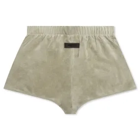 Essentials Women's Velour Beach Short - Seafoam