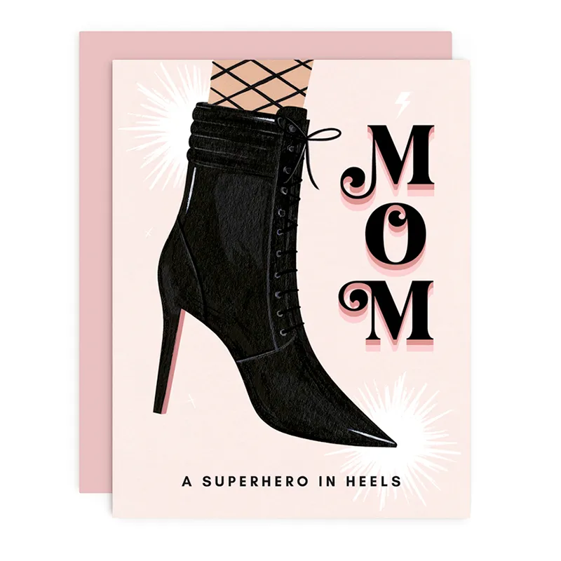 GIRL W/ KNIFE | Superhero Mom Card