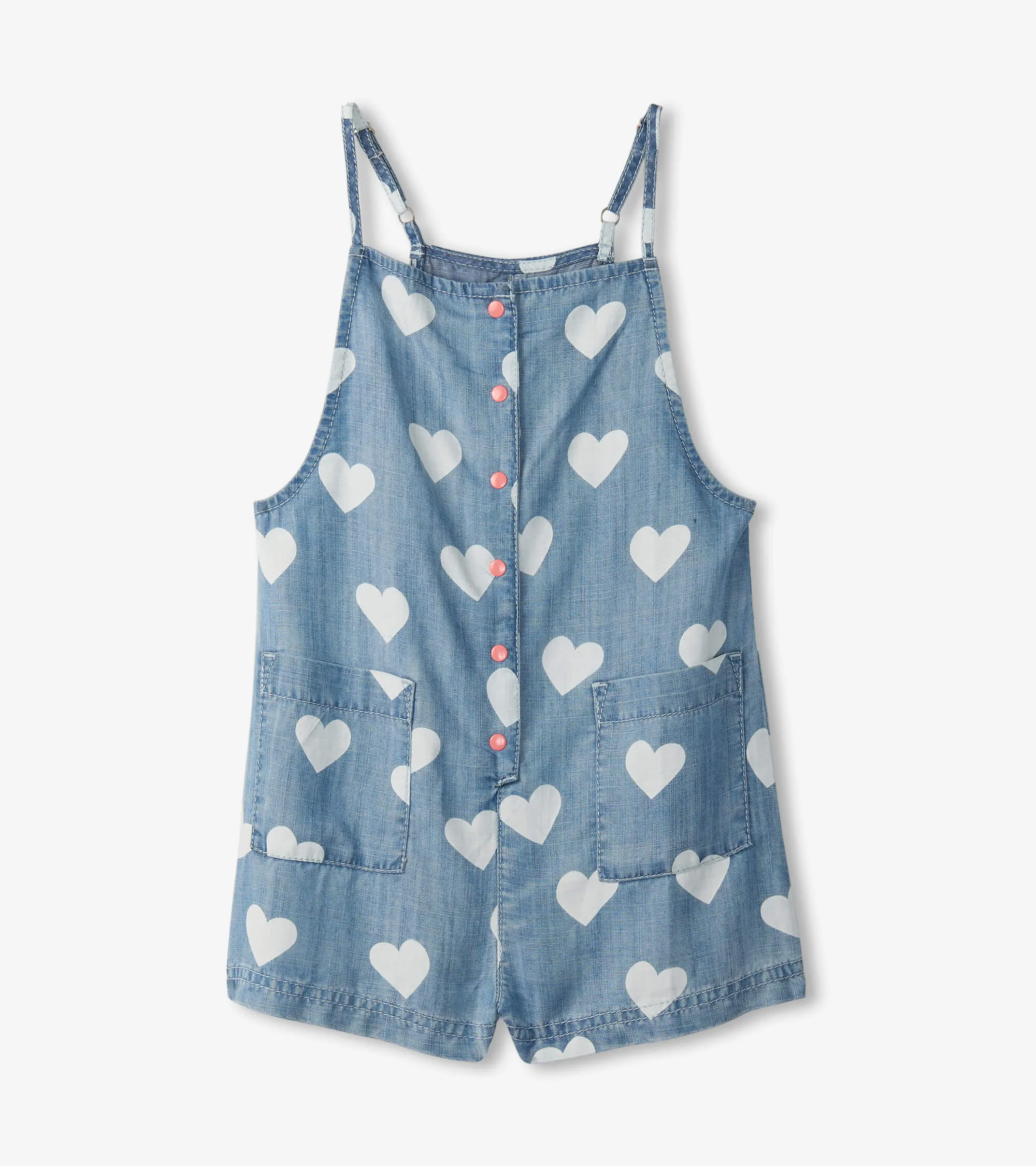 Hatley Slouchy Overalls - Hearts