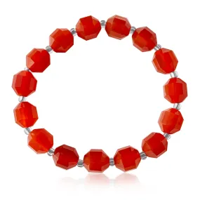 Healing Tube Carnelian Bracelet for Self-Esteem. Best crystal for self esteem