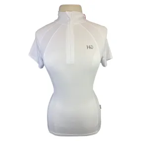 Horseware 'Aveen' Short Sleeve Top in White - Women's Large