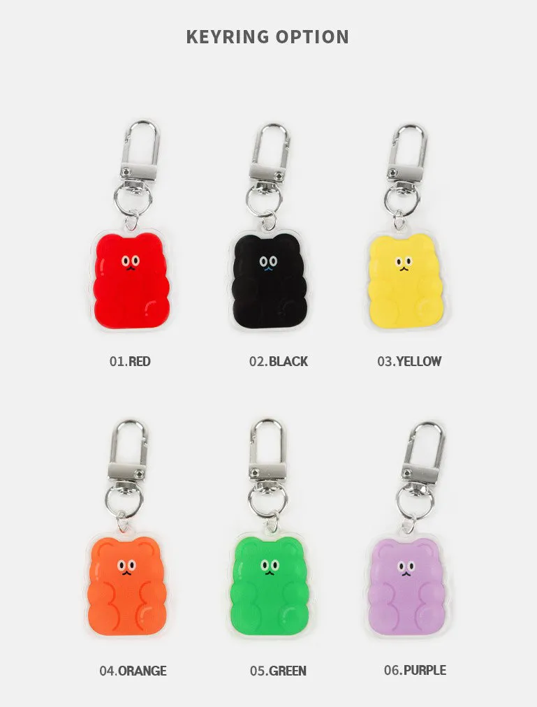 Jelly Bear Cute Character Keyring Bag Pouch AirPod Buzz Accessories