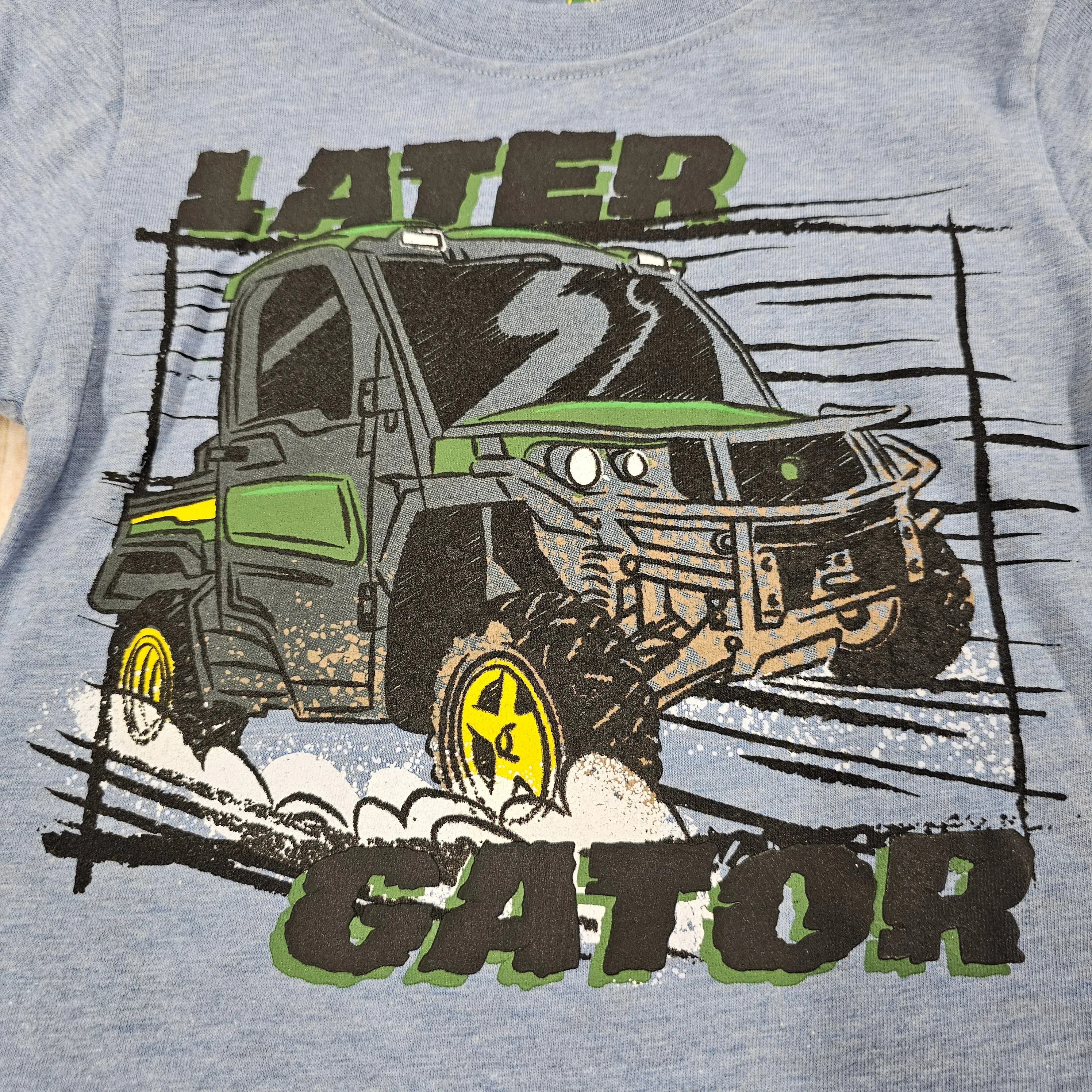 JOHN DEERE LATER GATOR L/S T-SHIRT CHAMBRAY HTHR/LT GRY J4T552BT