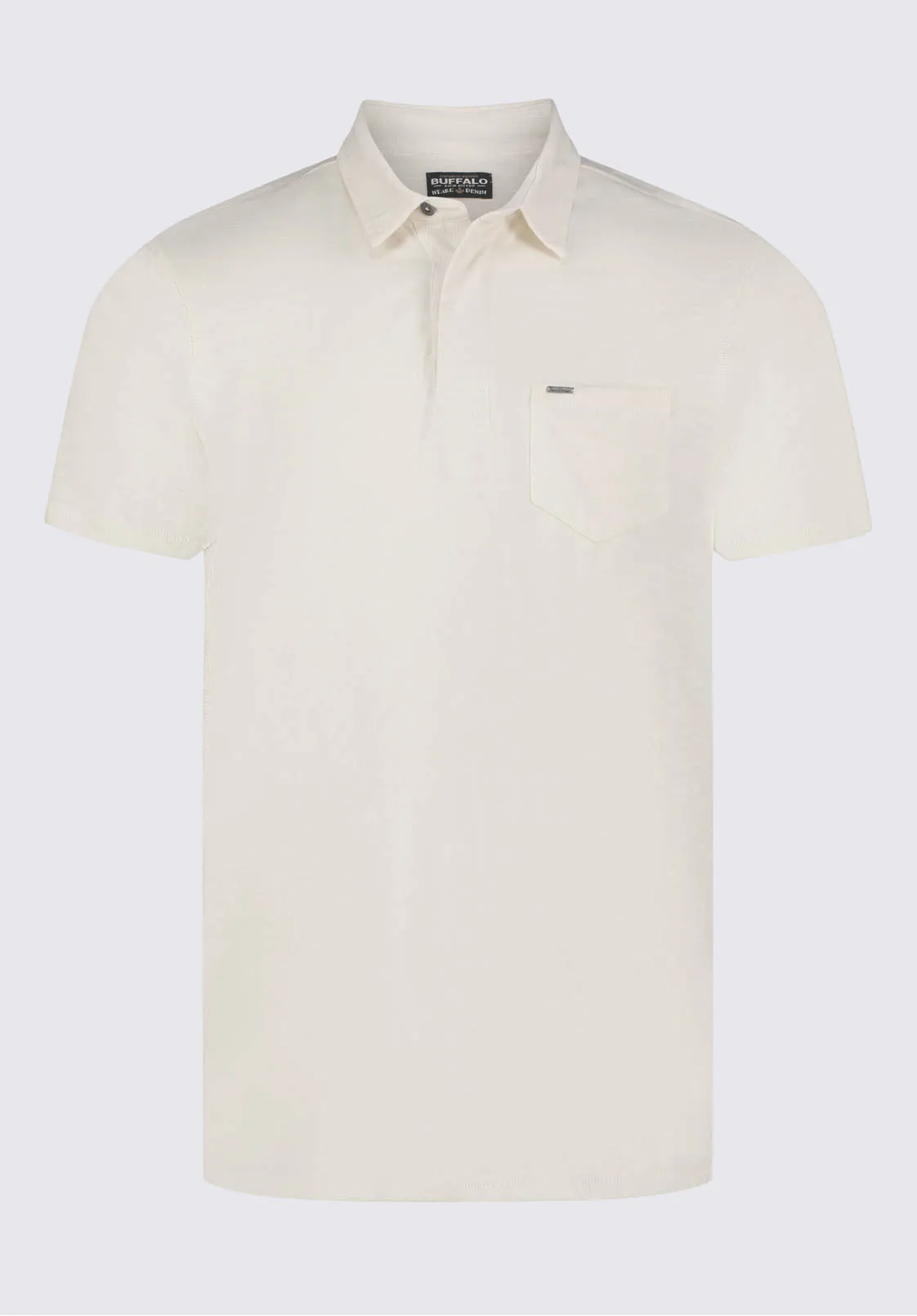 Kasper Men's Short-Sleeve Polo in White - BM24233