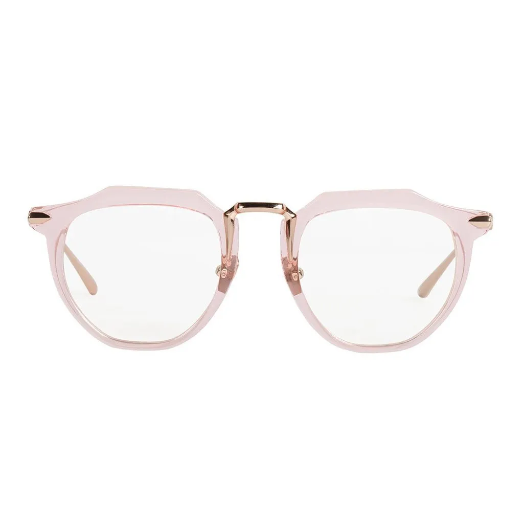 Le Chateau | Optics - Crystal Pink w. Rose Gold Titanium Trim / Clear Lens