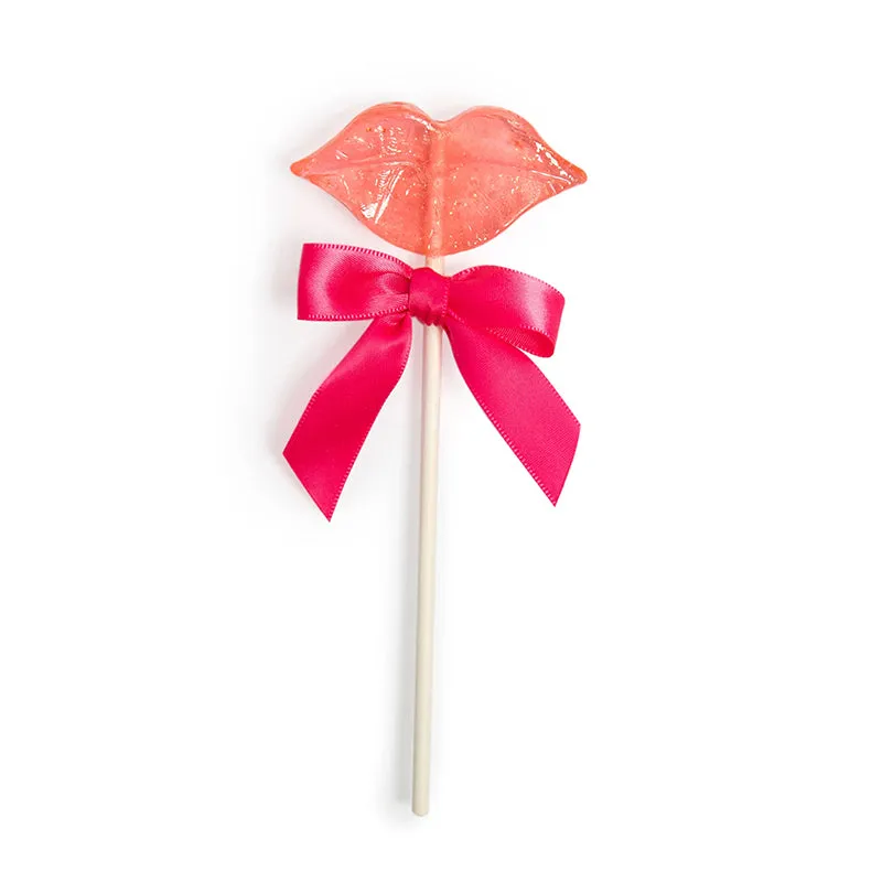 LOLLI & POPS | Pink Glitter Lips Lollipop