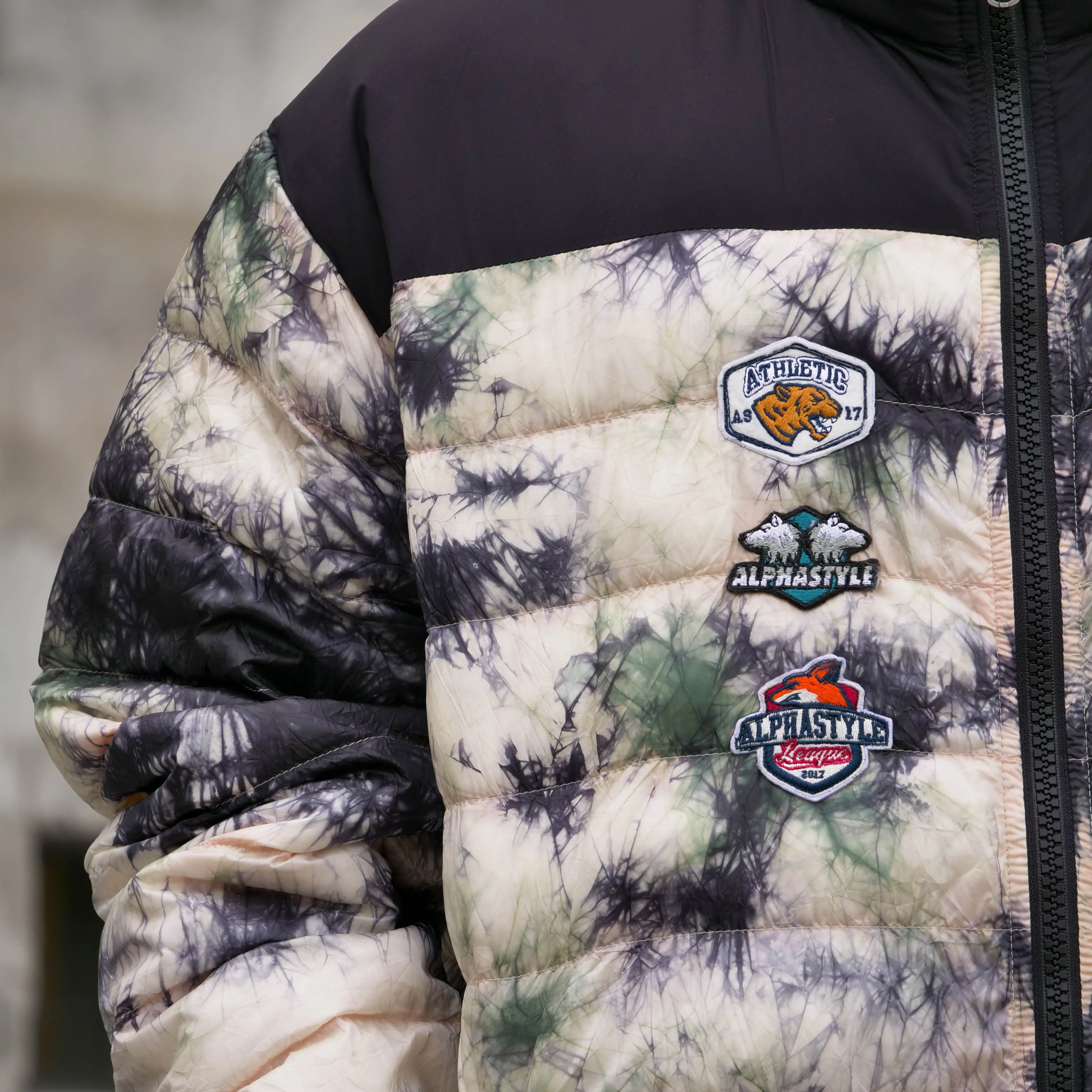 MALLARD TIE-DYE PADDED JACKET