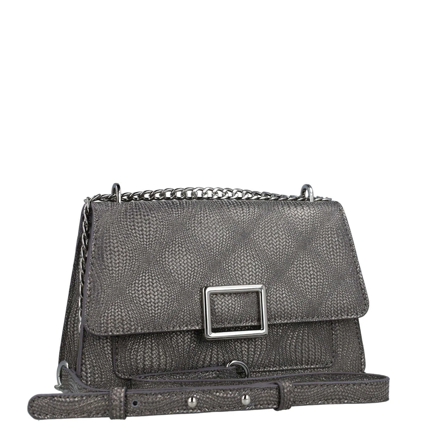 MENBUR Pewter Shimmer Occasion Bag