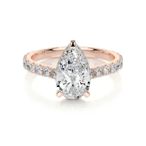 Mia Lab Grown Diamond Ring -14K Rose Gold