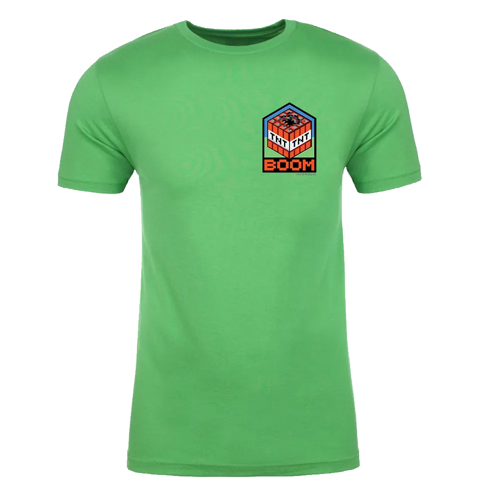 Minecraft Boom Badge Adult Short Sleeve T-Shirt