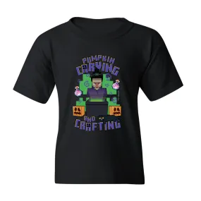 Minecraft Carving and Crafting Kids Short Sleeve T-Shirt