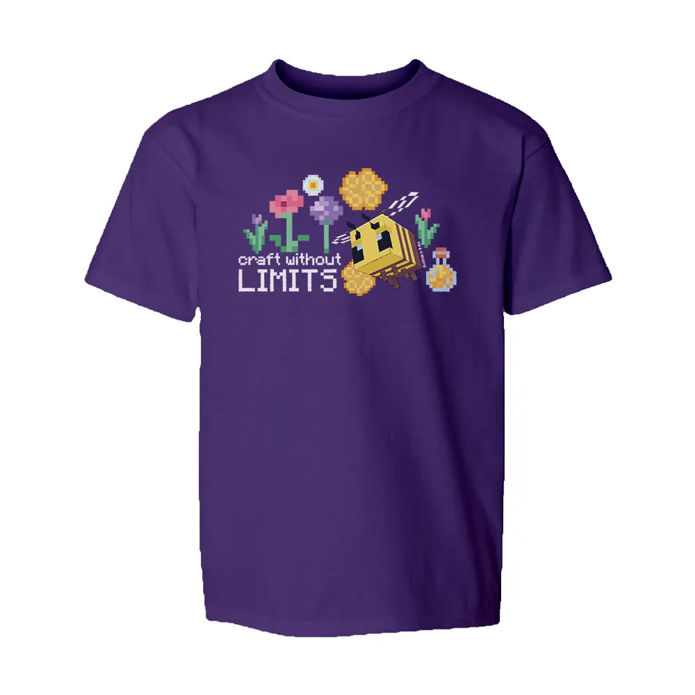 Minecraft Craft Without Limits Kids Short Sleeve T-Shirt