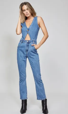 MINKPINK Minx Denim Jumpsuit