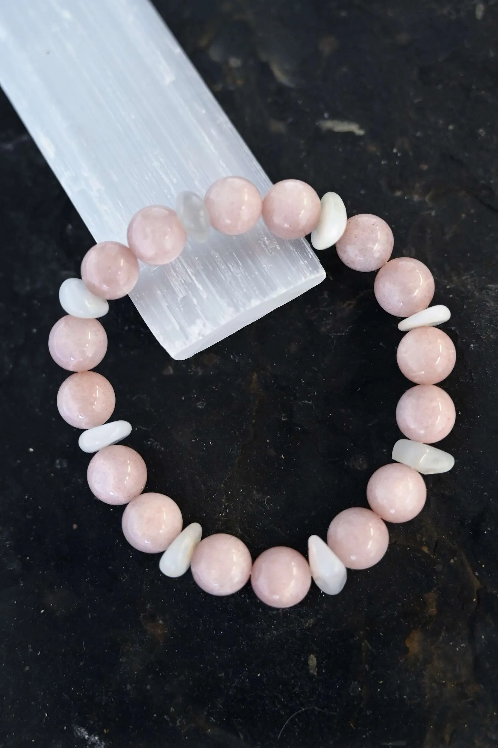 Peach Moonstone Intuition Bracelet