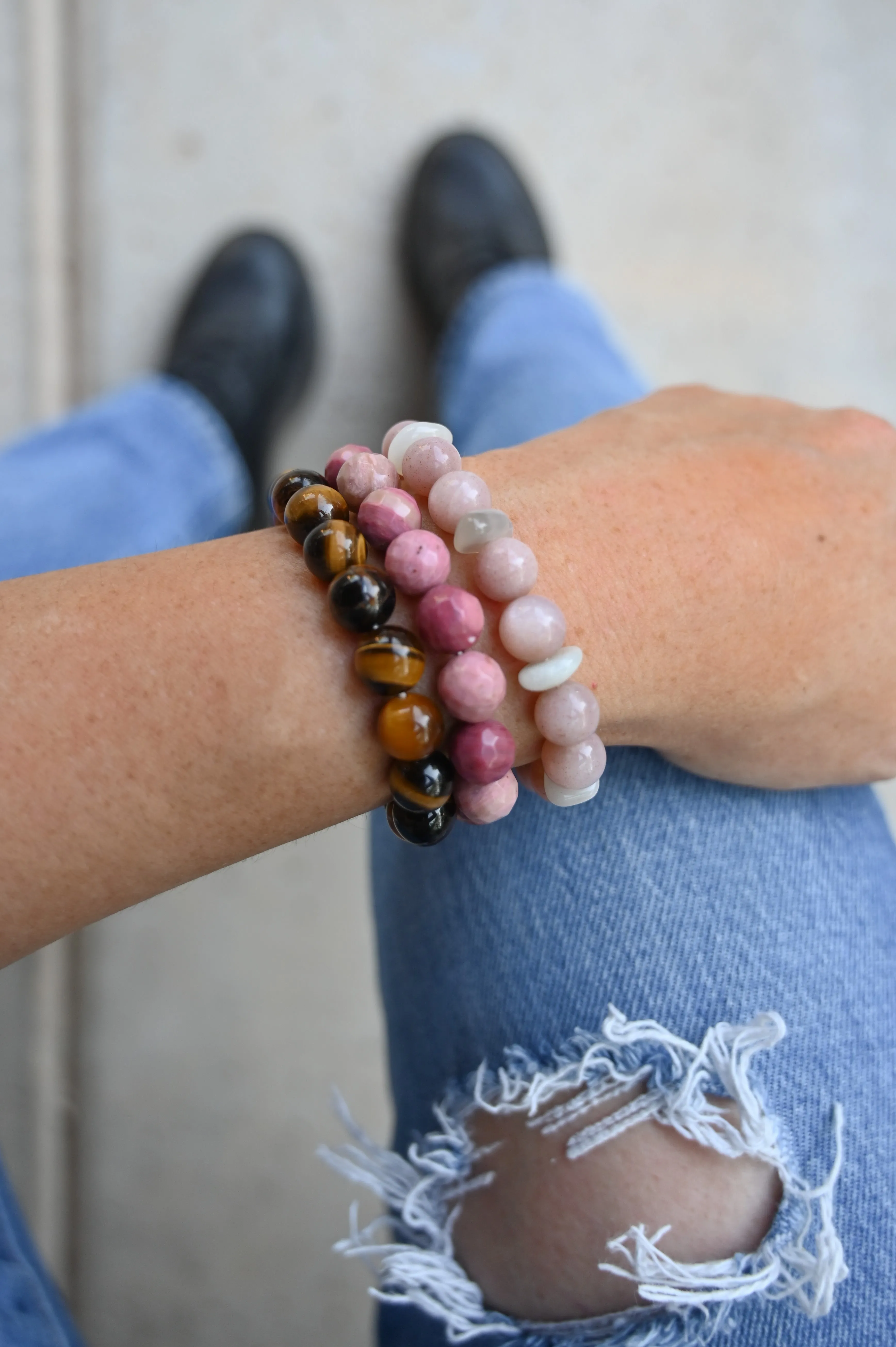 Peach Moonstone Intuition Bracelet