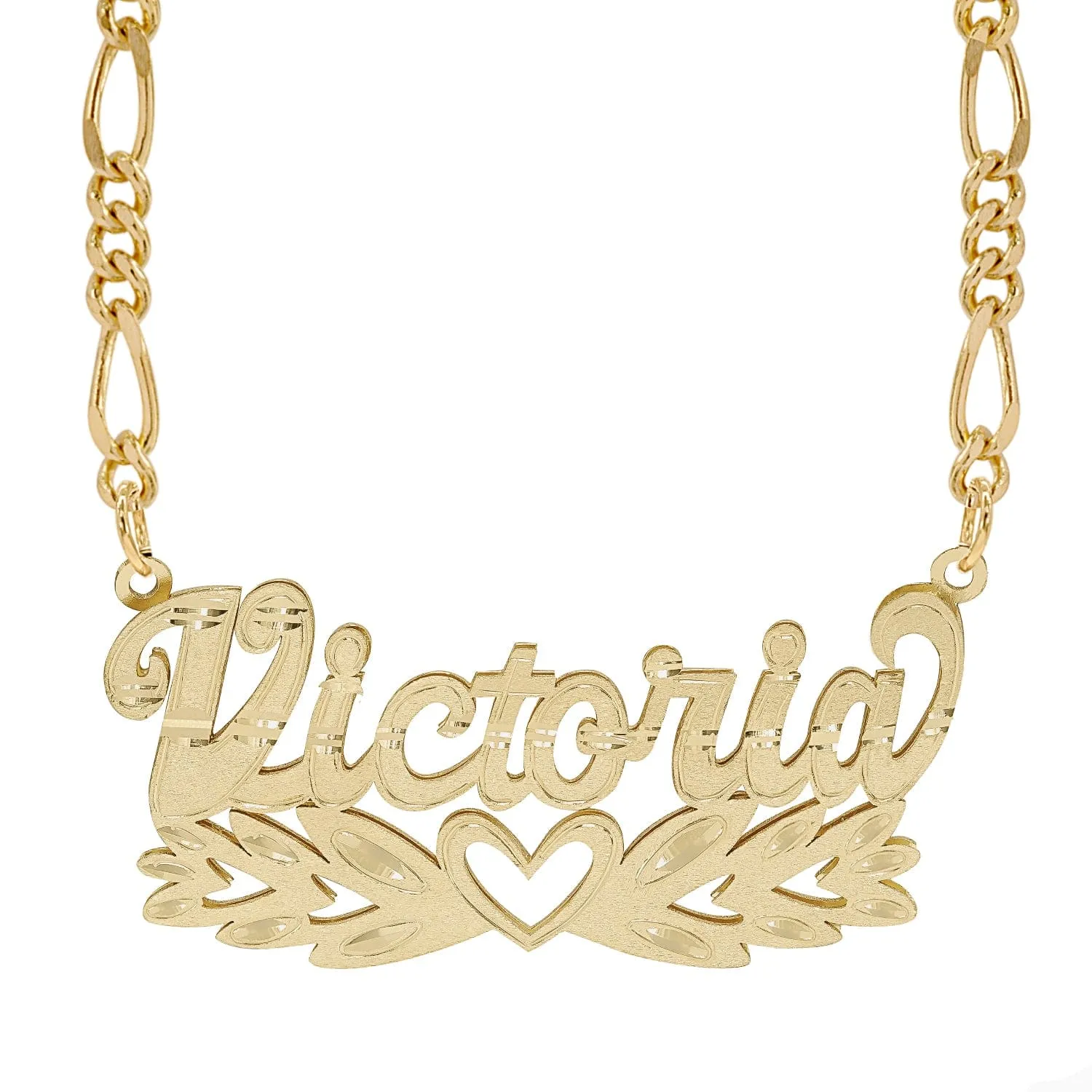 Personalized Double Nameplate Necklace Victoria