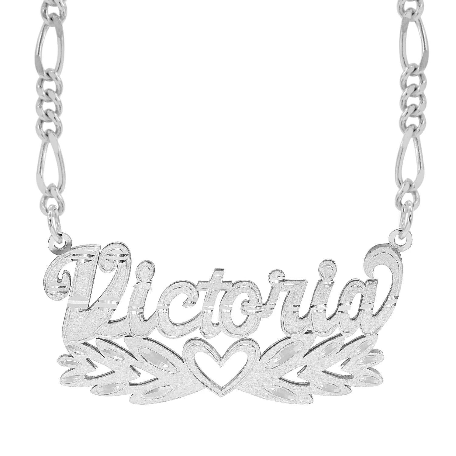 Personalized Double Nameplate Necklace Victoria