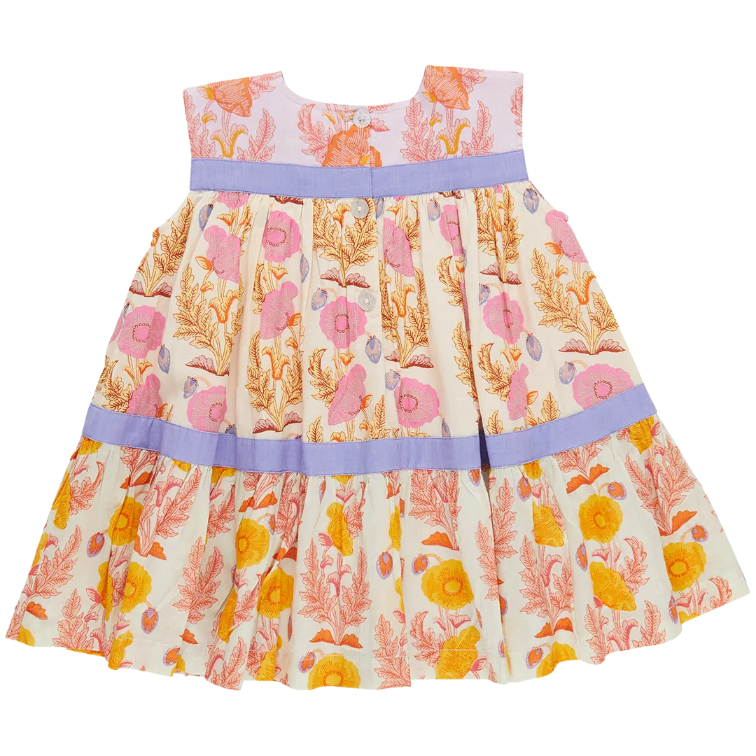 Pink Chicken Krista Dress - Gilded Floral Mix