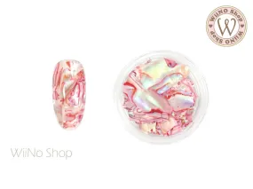 Pink Natural Abalone Crushed Shell Chips Nail Art Decoration