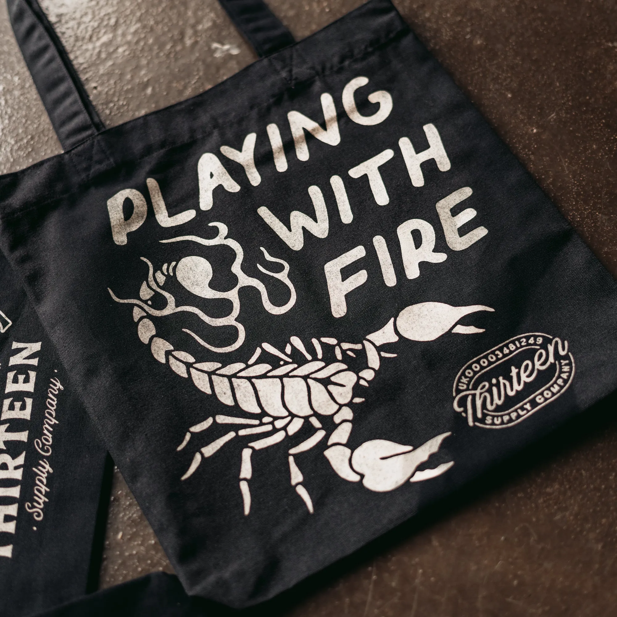 PLAYING WITH FIRE - TOTE BAG