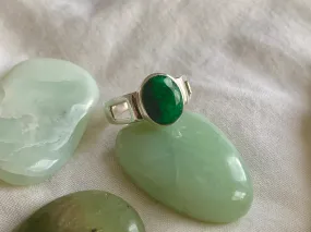 Semi-precious Emerald Falco Ring