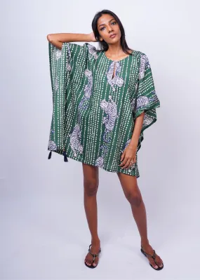 Short Caftan - Moss Tiger