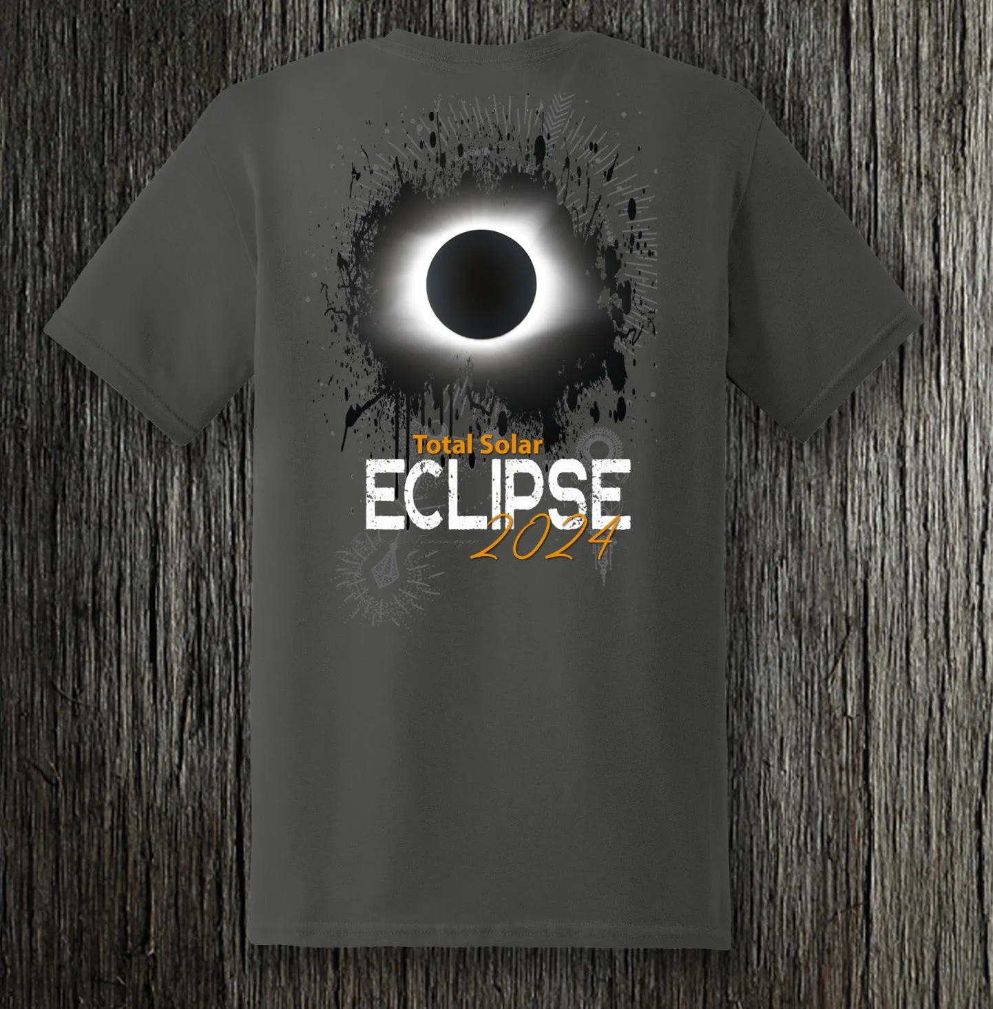 Total Solar Eclipse Charcoal Grey Tee