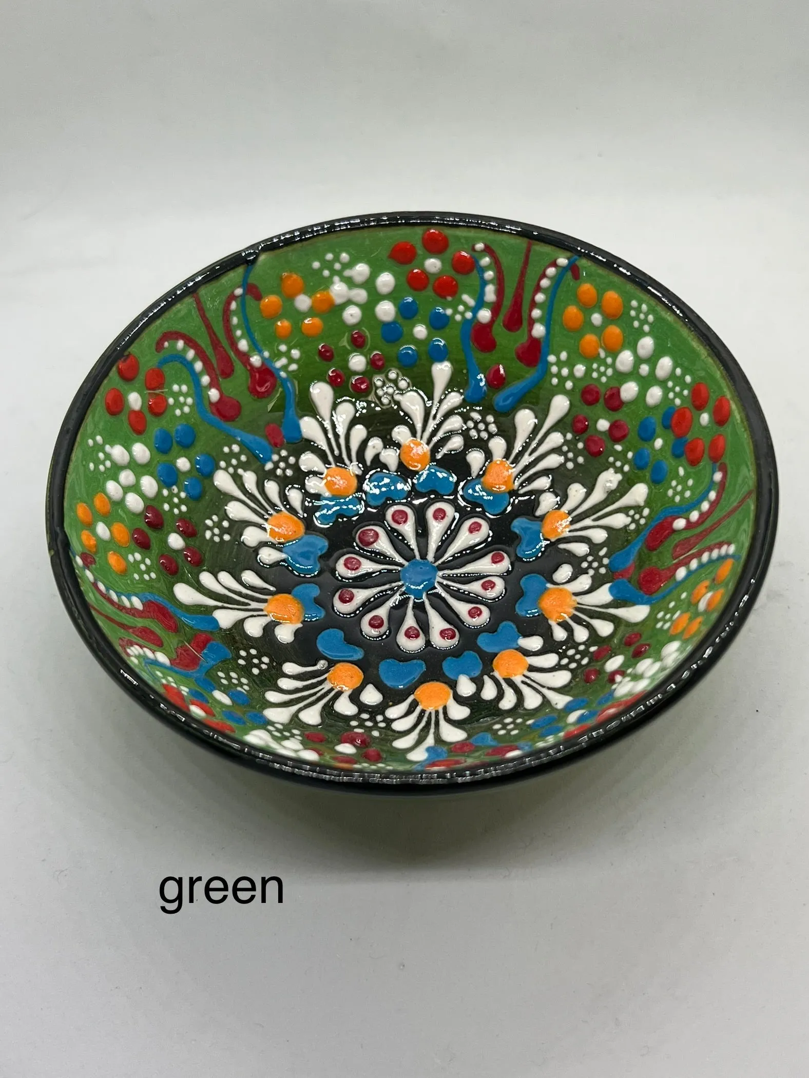 Turkish Glass Bowl - Multiple Colors