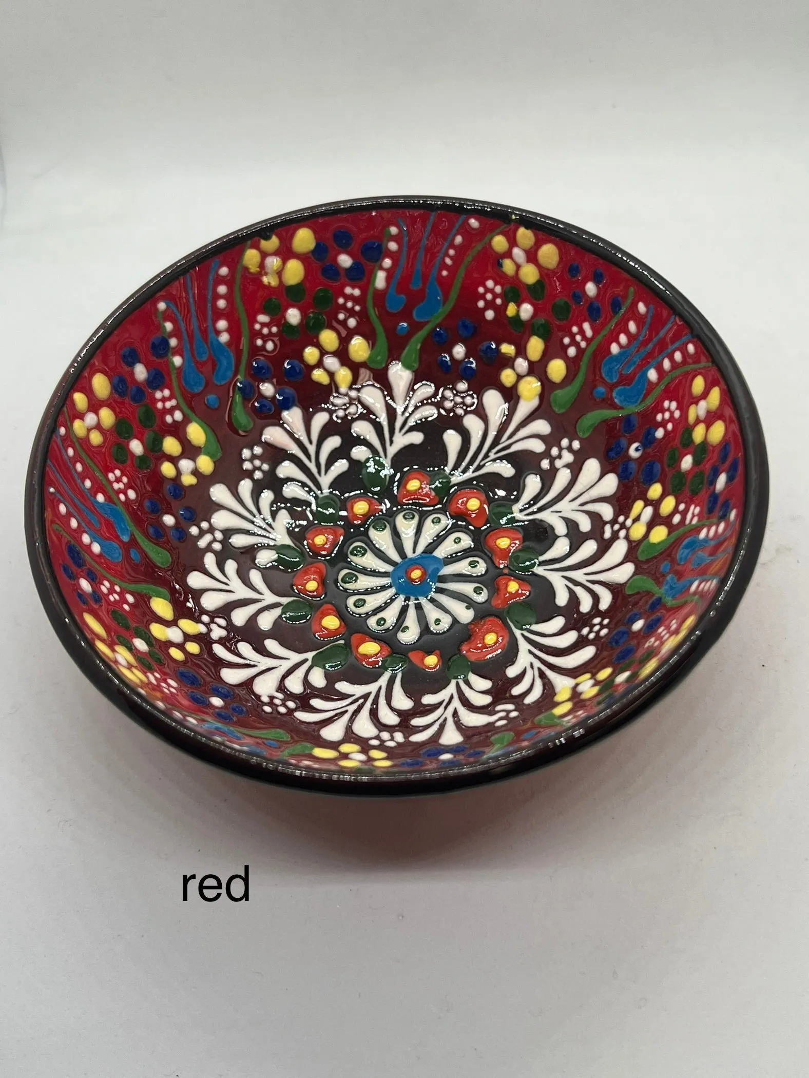 Turkish Glass Bowl - Multiple Colors